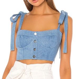 Capulet Hayley Crop Top Denim / Bustier